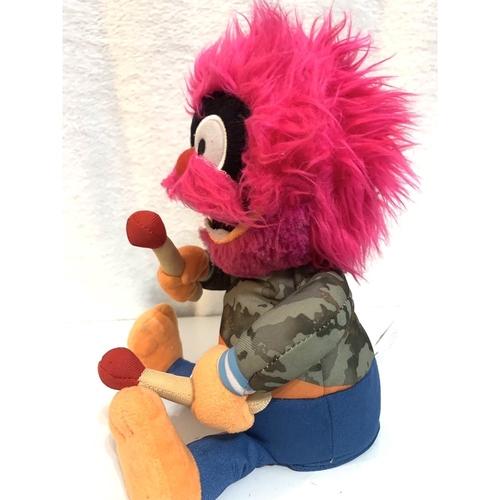Disney Jr Muppet Babies Rockin "Animal" Plush Toy Stuffed Doll Drums Talks Sings - Picture 3 of 6